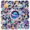 thumbnail image 3 of 35pcs-50pcs Cute Astronaut Stickers Cosmic Space Stickers Alien Rocket Stickers for Laptops Suitcases Phone, 3 of 9