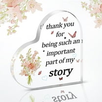 Coworker Gifts Going Away Gifts For Friends,Thank You For Being Part Of My Story,Ideas Gift For Coworkers Desk Office Decoration Heart Shape Paperweight Office Gift For Women