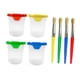 thumbnail image 5 of 4 Piezas Vasos para Pintura Infantil Cuencos con Tapas y Pinceles Suaves Material PP Fácil de Limpiar Juguete para Creatividad Temprana Adecuado para, 5 of 9