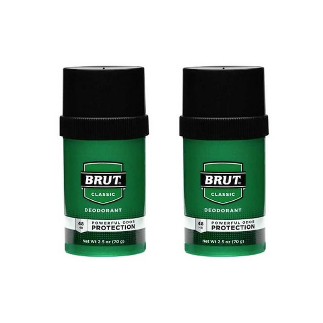 Desodorante Brut Classic Solid, 66 ml, 48 horas, protección, paquete de 2