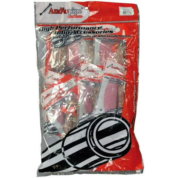Nippon BMSG6 6 ft. Audiopipe RCA Cable, Bag of 10
