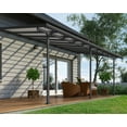 thumbnail image 5 of Palram - Canopia Feria 10' x 20' Polycarbonate/Galvanized Steel Patio Cover - Gray/Clear, 5 of 11