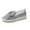 Silver Flats Shoes, variant on Women's Rhinestone Bow Flats Loafers Bling Shoes Slip On Sneakers Ladies Glitter Loafers Shoes Comfort Flat Shoes Plus Size Silver 36
