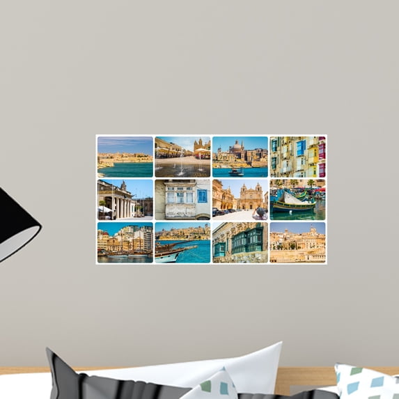 Maltese Architectural Sights Wall Mural Wallmonkeys Peel and Stick Graphic (18 in W x 10 in H) WM503022