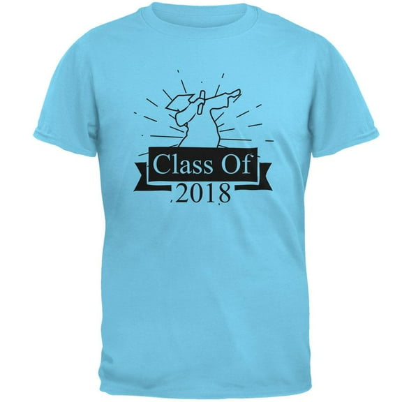 Dabbing Graduate Class Of 2018 Outline Mens T Shirt Sky MD