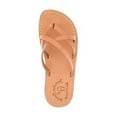 thumbnail image 3 of Jerusalem Sandals Tamar - Leather Strappy Flip Flops - White, 3 of 6