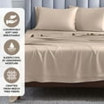 thumbnail image 4 of Superior Modal From Beechwood 400TC Sheet Set, Queen, Linen, 4 of 8