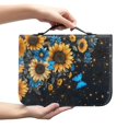 thumbnail image 2 of HELLHERO Butterfly Sunflowers Pattern Bible Case for Men, Waterproof Bible Cover with Zippered for Church Christian Prayer Christian Prayer Study, 2 of 12
