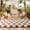 Cream white and camel, variant on Janvonne Fluffy Checkered Area Rugs for Bedroom,4x6ft Soft Non Skid Easy-care Shaggy Carpets for Living Room, Dorms,Children's Room,Home Decor Aesthetics,White and pink