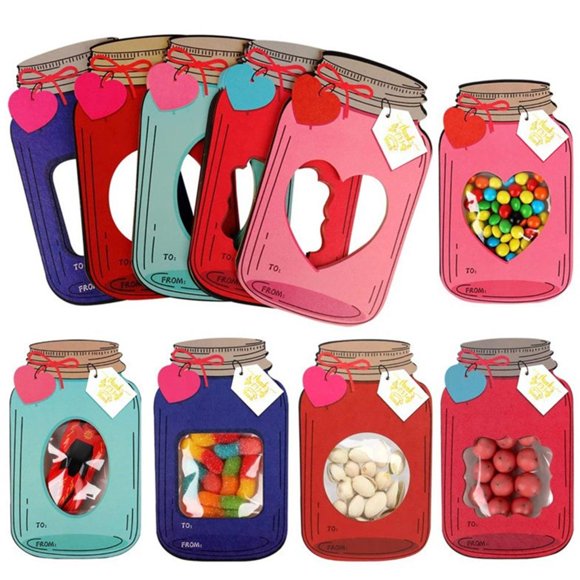 Feltree 50 Pack Valentines Cards for Kids Happy Valentines Day Cards for Kids Funny Valentines DIY Greeting Cards Gifts for School Classroom Prize Party
