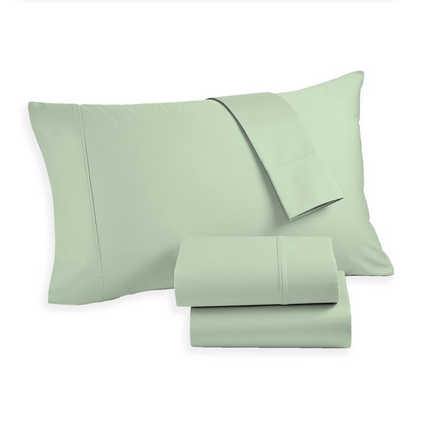 Purity Home 400 TC Ultimate Percale Cotton Sheet Set King Sage