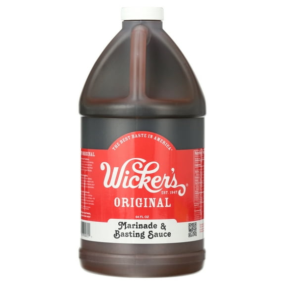 Wicker’s Original Marinade & Basting Sauce, 64 fl oz Jug – Family-Size Marinade for Grilling, Smoking, and BBQ