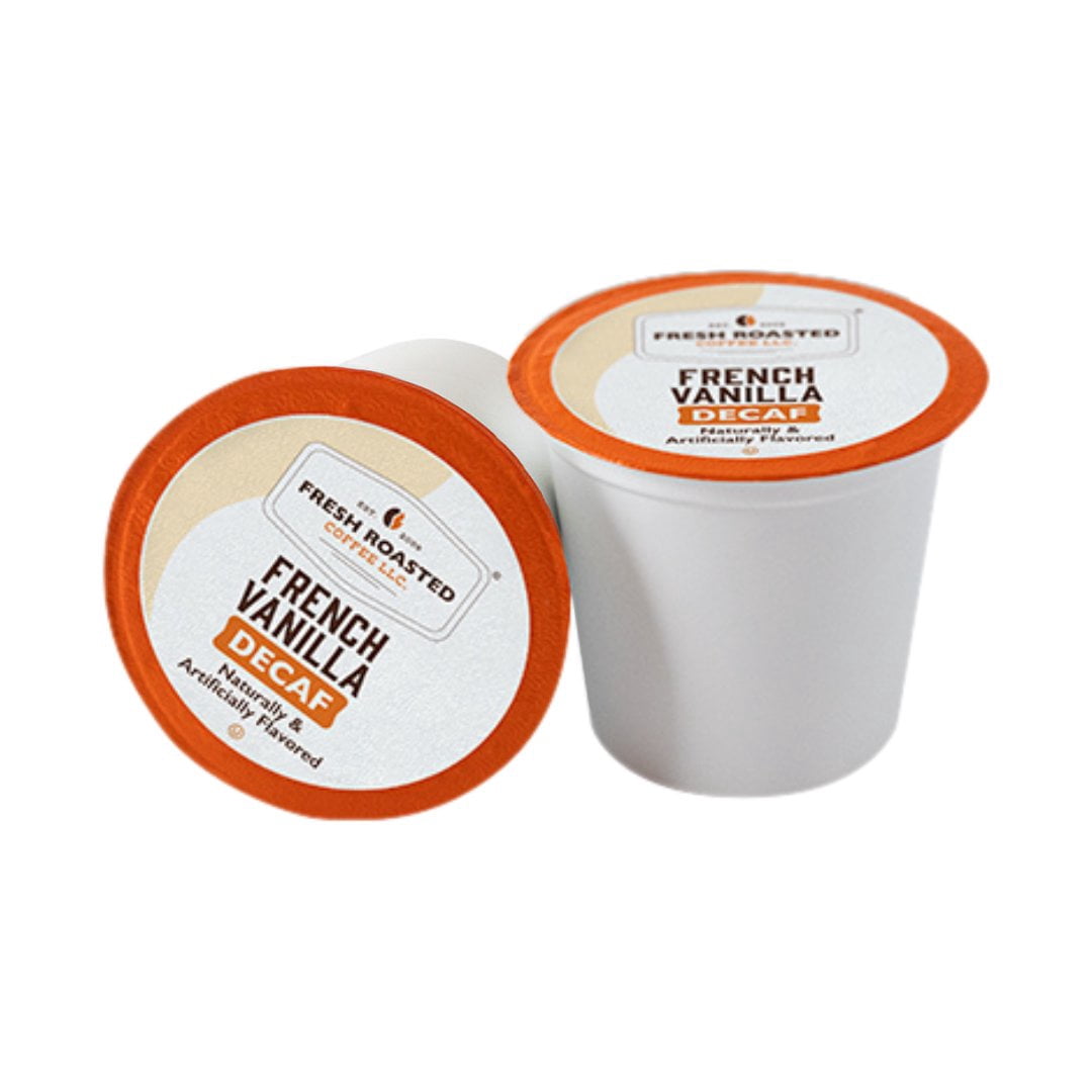Fresh Roasted Coffee's Flavored Coffee Collection, Decaf Vanilla, 72 K-compatible Pods