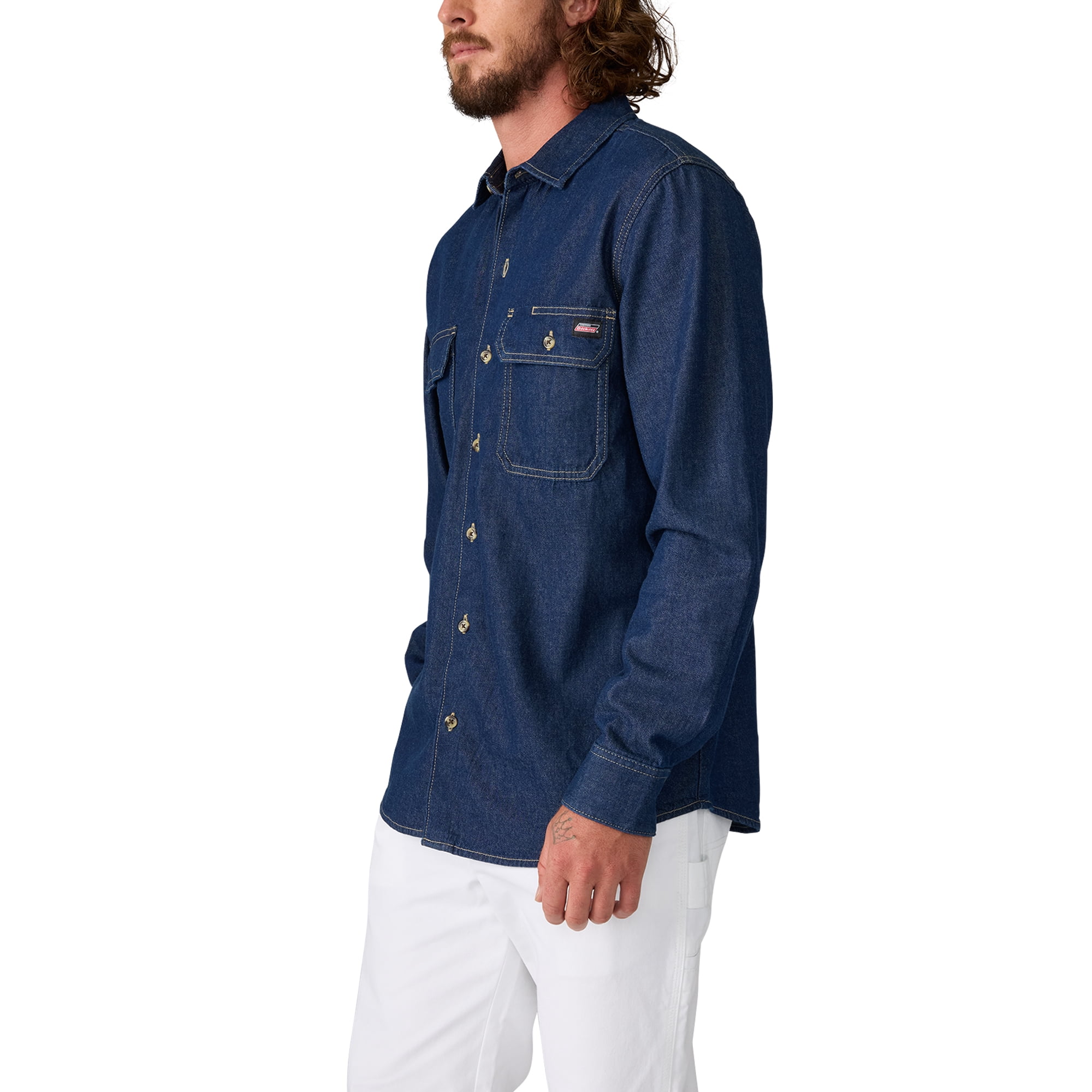 Genuine Dickies Long Sleeve Denim Shirt