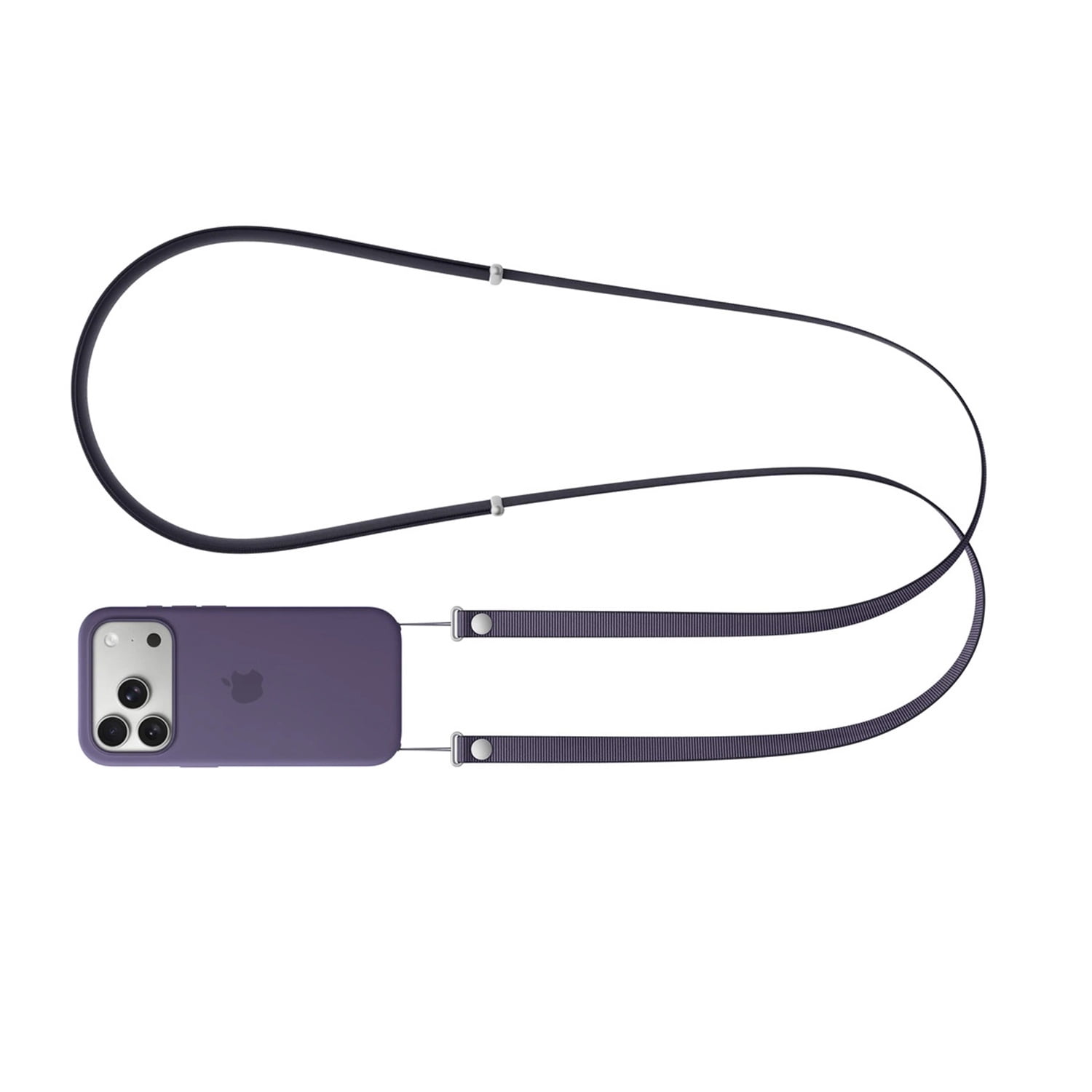 Adjustable Crossbody Lanyard for Phone Cases - Dark Purple