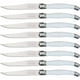 thumbnail image 1 of Cuchillo Afilado para Carnes LaguioleWhite 8Pzas 23 cm Blanco Acero Inoxidable Cuchillo para carne., 1 of 4