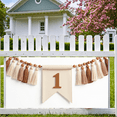 thumbnail image 5 of LUUFILx Number One Burlap Tassel Bunting Banner for Baby's First Birthday Party Background Decoration Backdrop Cake Smash Party Supplies Decors, 5 of 8