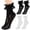 Multi, variant on REACHISE 2 Pairs Ruffle Socks Ankle High Socks Lace Trim Socks Women Boot Socks Dress Socks Adult Thin Lace Socks