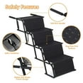 thumbnail image 4 of Dog Stairs for Car, Foldable Dog Ramps for Large Dogs with Non Slip Surface, Portable Dog Steps for Cars and SUV, Truck, Support Up to 150 lbs (4 Steps), 4 of 10