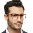 thumbnail image 2 of MARE AZZURO Lightweight Reading Glasses Men Designer Readers 1.0 1.25 1.5 1.75 2.0 2.25 2.5 2.75 3.0 3.5 4.0 5.0 6.0 (Tortoise, 250), Polycarbonate Lens, 2 of 6