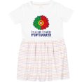thumbnail image 3 of Inktastic I'm So Cute, I Must Be Portuguese Sunflower Girls Toddler Dress, 3 of 5