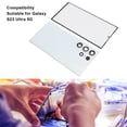 thumbnail image 3 of Phone Back Glass Cover Front Glass Outer Screen for Galaxy S23 Ultra 5G, Phone Back Glass Cover Replacement with Pre Installed Camera Lens Repair Tools, 3 of 7
