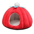 thumbnail image 1 of Cat Bed Cave Cat House Hut Base antideslizante Felpa Calentamiento Cat Igloo Totalmente cerrado L Zulema cama de gato de peluche, 1 of 8