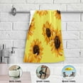 thumbnail image 6 of GZHJMY Sunflower Soft Hand Towels, 2 Pcs Absorbent Bath Towel Decorative Fingertip Towels for Bathroom Gym Spa Hotel Beach Swimming Pool,14.4"x 28.3", 6 of 7