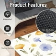 thumbnail image 2 of XMXT Non-Slip Gaming Mouse Pad, Fresh Watercolor Flower Mousepad Computer Keyboard Mats Desk Pads Office Decor Accessories, 15.8"x29.5", 2 of 8