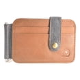 thumbnail image 4 of Cartera minimalista con tarjetero, paquete de s de efectivo , manga delgada, bolsillo para s de visita, funda protectora , marrón, 4 of 8