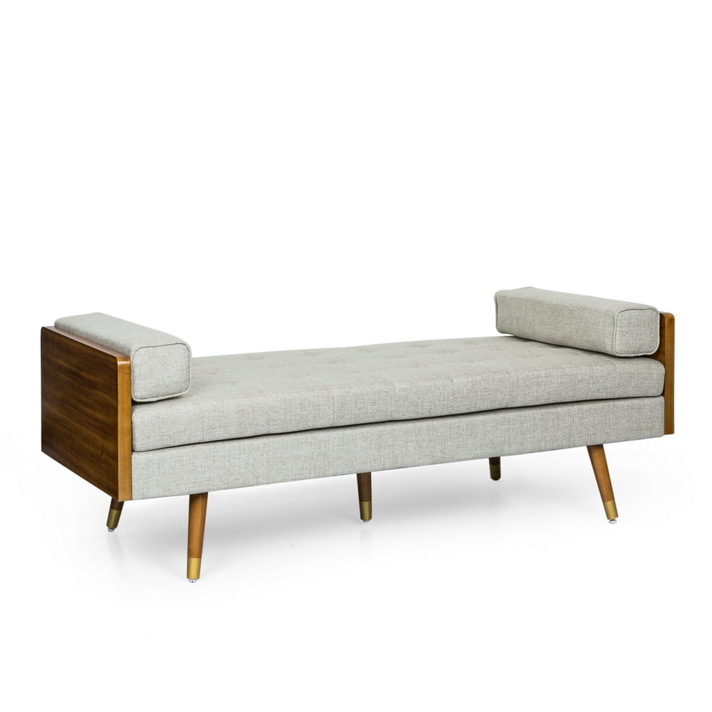 GDF Studio Tiltonsville MidCentury Modern Tufted Double End Chaise