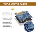 thumbnail image 6 of Hiasan Back Tab Ombre Blackout Curtains for Bedroom - Damask Design 84 inches Long Thermal Insulted Tieable Window Drapes Light Blocking Curtains for Living Room, 2 Panels, W42 x L84, Navy Blue, 6 of 7