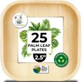 thumbnail image 1 of Palm Leaf Bamboo Plate Disposable 2.5 Inch Biodegradable Compostable Best Alternative To Wooden Plastic Paper Plate By KoalaLove (2.5 Inch 25 Mini Sushi), 1 of 8