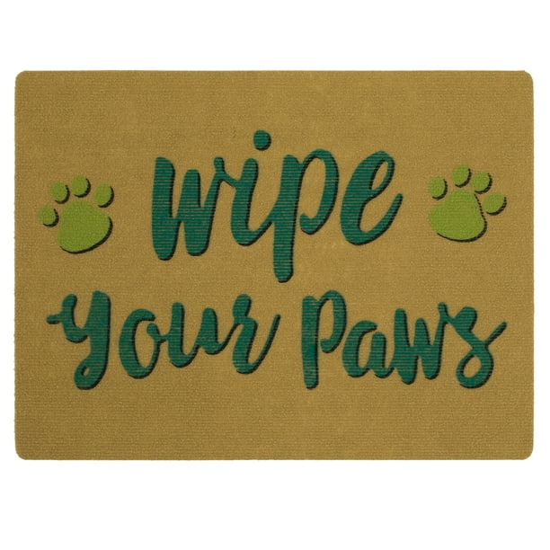 Mainstays 18" x 24" Wipe Your Paws Doormat, 1 Each