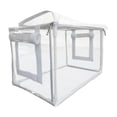 thumbnail image 4 of Caja de aire , cubierta de invernadero de PVC, interior y exterior, plegable, reutilizable, transparente, fácil de usar, invernadero de jardín claro, 4 of 8