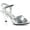 Silver Metallic Polyurethane/Clear, variant on Women's Fabulicious Belle 309 Ankle-Strap Sandal