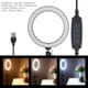 thumbnail image 3 of Anillo de luz LED de 10 pulgadas lámpara de fotografía de puerto USB regulable con trípode plegable con clip para teléfono ANGGREK Otros, 3 of 8