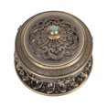 thumbnail image 3 of Soporte de Quemador de Incienso, Sándalo de Quemador de Incienso fácil de Limpiar la Aleación de Bronce Nepal Decoración de la Mesa para la Sala de Té, 3 of 7