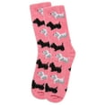 thumbnail image 3 of MeMoi Women's Scotties Cozy Crew Socks - Womens - Female, One Size, Powder Pink, 3 of 3