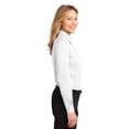thumbnail image 3 of Port Authority Ladies Long Sleeve Easy Care Shirt-6XL (White/ Light Stone), 3 of 6
