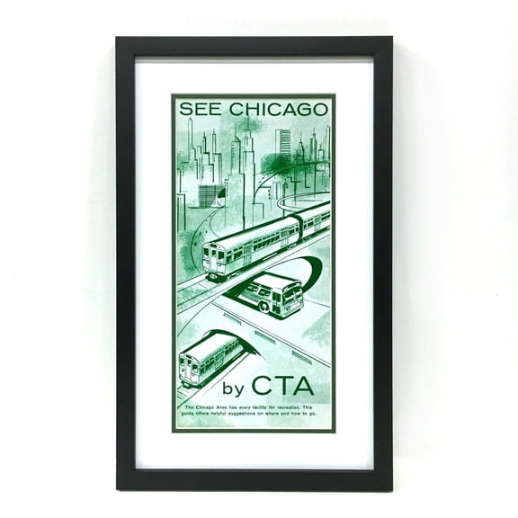 Framed Chicago Art - Chicago Transit (See Chicago)