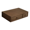 thumbnail image 4 of DOLITY Wooden Desktop Organizer Creative Monitor Stand Riser for Desk Office Indoor 2 Drawer, 4 of 9