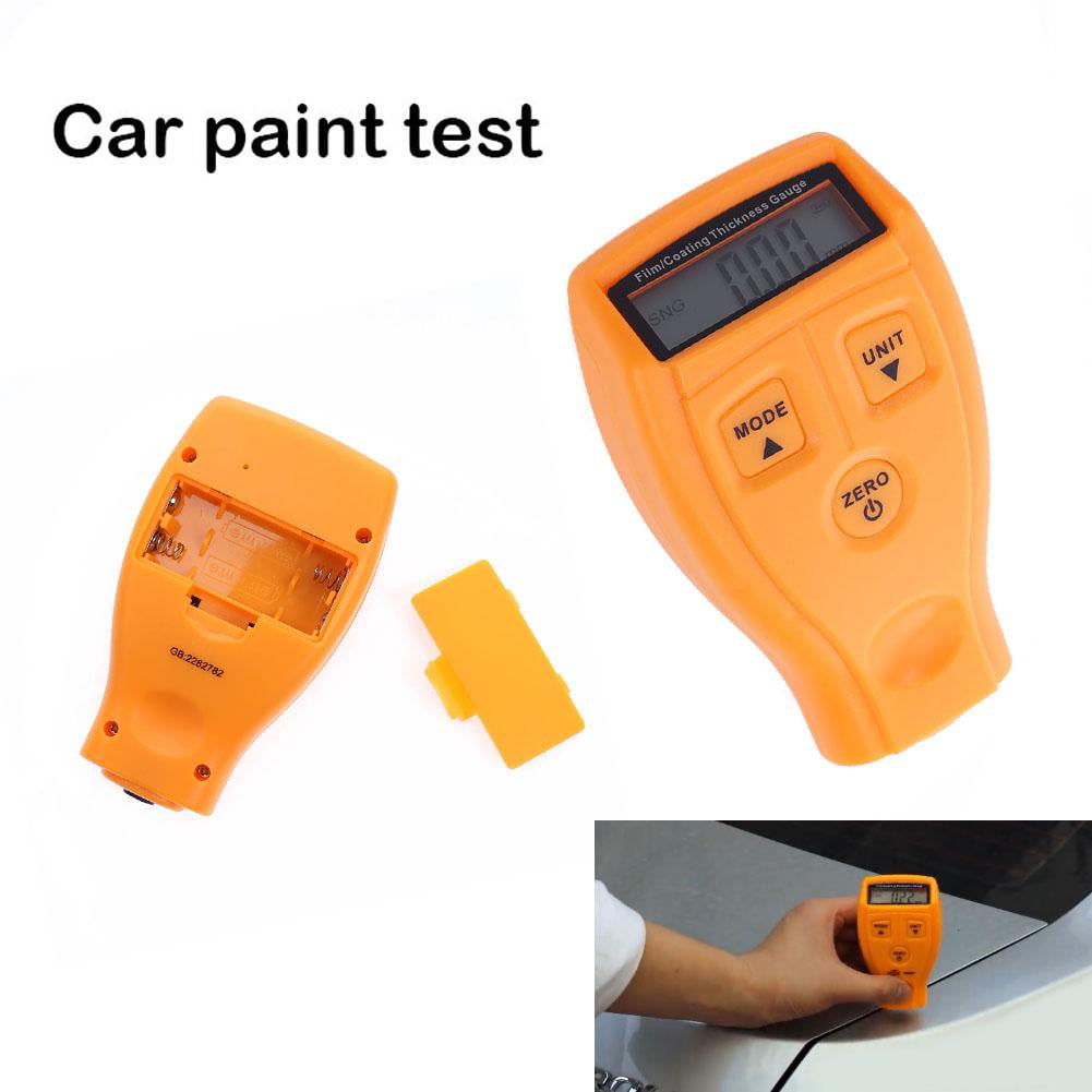 Coating Painting Thickness Gauge Lacquer Metal Film Tester Yellow English 