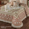 thumbnail image 2 of Valley View Southwestern Grande Bedspread Multi Warm 24� Drop Cotton/Polyester Bedspread Grande Queen, 2 of 3