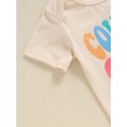 thumbnail image 6 of Suealasg Baby Boys Girls Romper Newborn Short Sleeve Colorful Letter Print Bodysuits 3 6 12 18 Months Infant Boys Girls Summer One Piece Clothes, 6 of 7