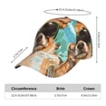 thumbnail image 5 of Xecao Funny Swimming Chihuahua for Baseball Cap: Unisex, crafted from classic polyester twill fabric, featuring a soft unconstructed design, 5 of 5