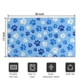 thumbnail image 5 of Blue Dog Paw Footprint Door Rugs,Washable Non Slip Door Mats Indoor,Decorative Door Mats,Entry Mat Indoor for Entrance,Bedroom,Kitchen,Bathroom,17"x30", 5 of 6