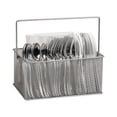 thumbnail image 1 of Soporte para utensilios Mind Reader, malla metálica plateada, 25,4 x 17,78 x 12,07 cm, 1 of 7