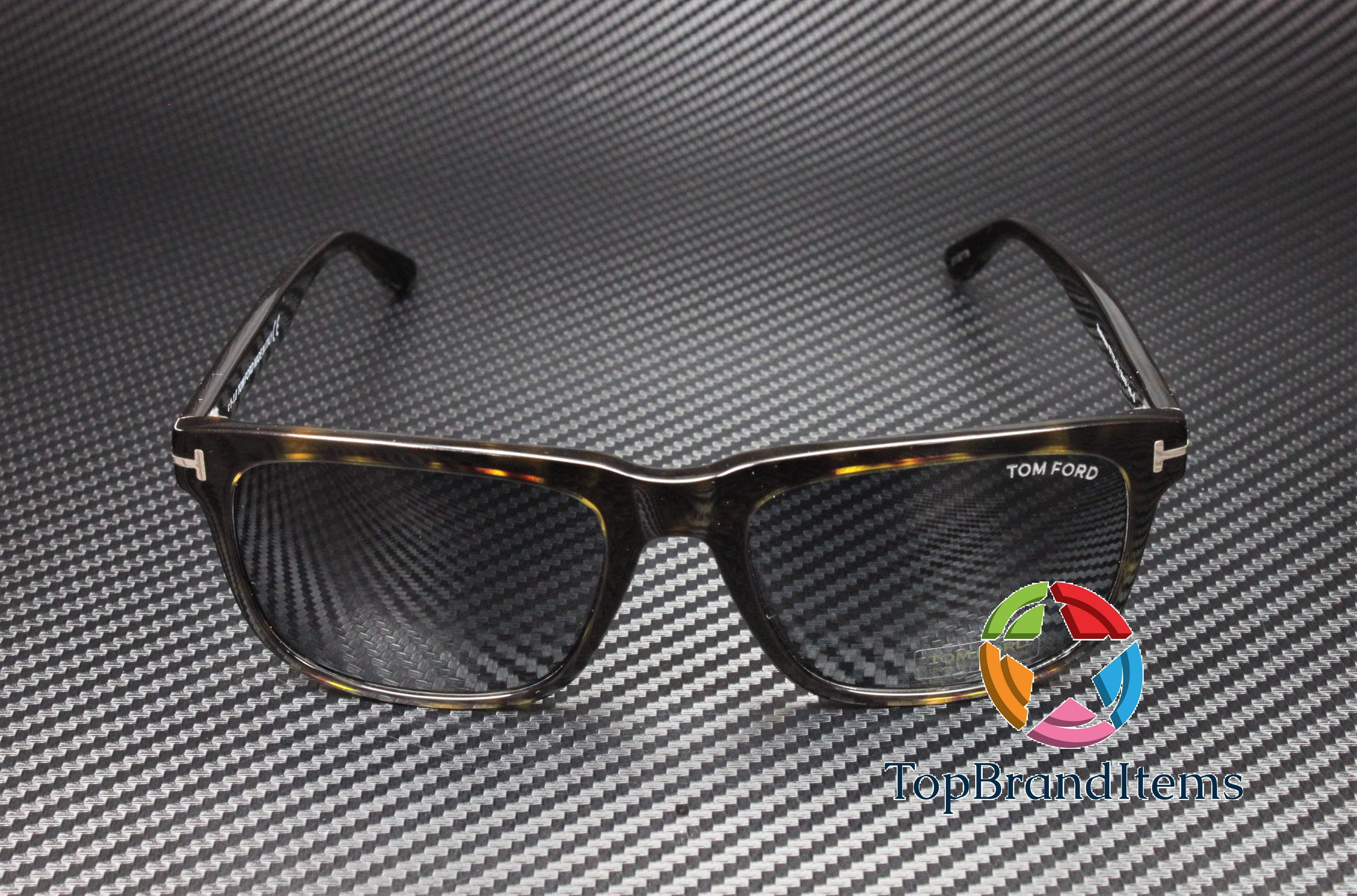 Tom Ford Stephenson Grey Square Men's Sunglasses FT0775 52A 56
