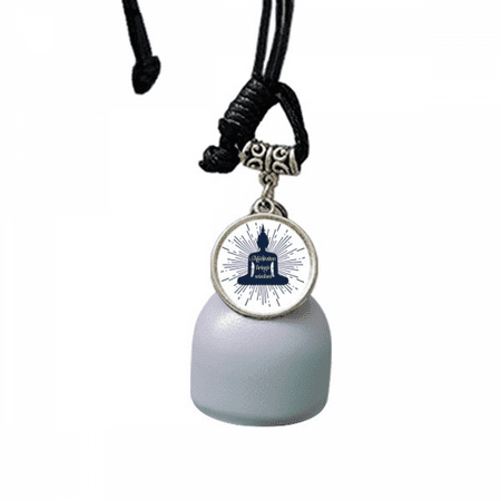 

Thoughts Meditation Knowledge Acquisition Wind Chimes Bell Car Pendant